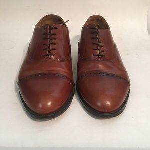 Bass Mens Leather Lace Up Dress Shoes